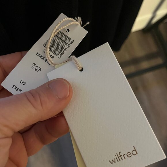 Wilfred Black Sweater- Large-Black- New - Picture 4 of 5